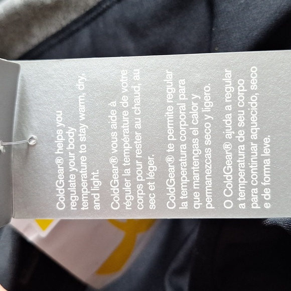 Under Armour Black and Gray Girls Leggings size Large - Picture 5 of 6